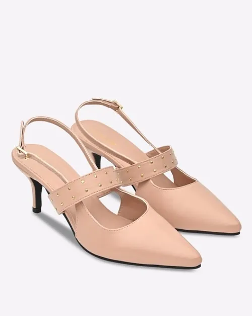 Pointed-Toe Pumps with Slingback