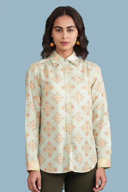 Floral Print Full Sleeve Shirt