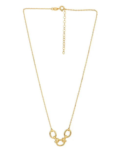 18kt Gold Plated Fancy Handmade link Necklace for women