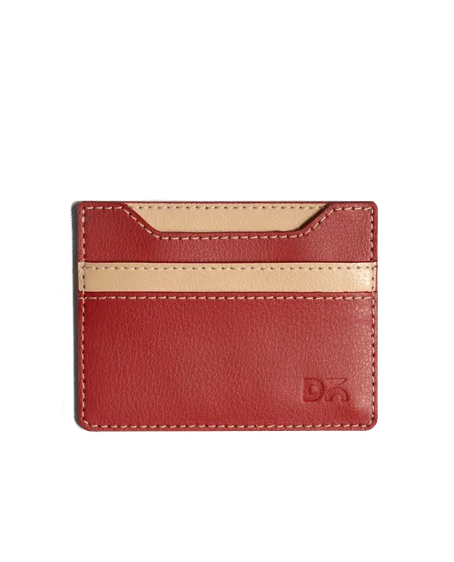 Terracotta Red SkinnyFit Card Wallet