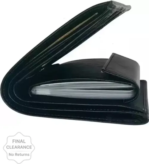 Magic Design Men Casual Black Artificial Leather Card Holder