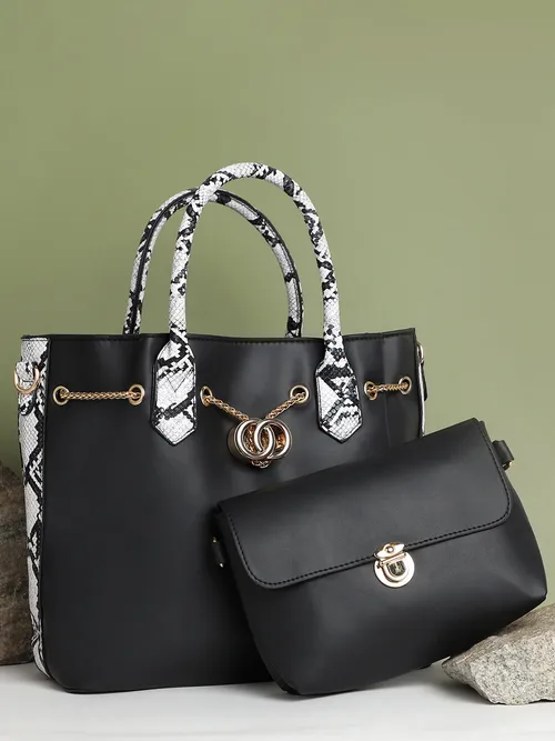 Stella Black Handbag Set