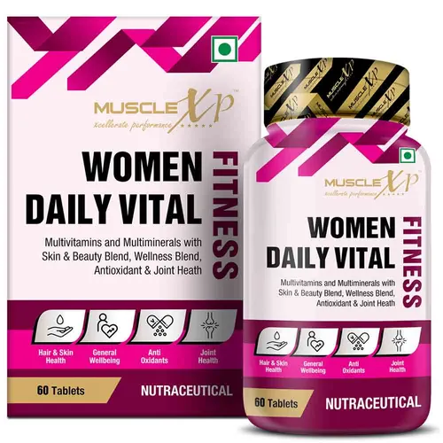 MuscleXP Women Daily Vital Fitness,  60 tablet(s)  Unflavoured (Pack of 3)