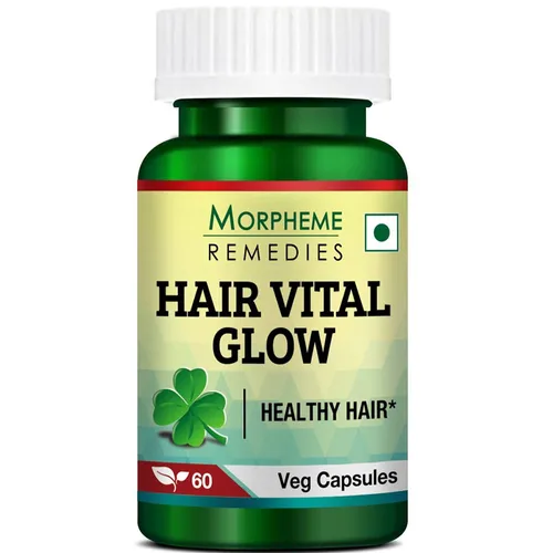 Morpheme Remedies Hair Vital Glow Extract (500 mg),  60 veggie capsule(s)  Unflavoured