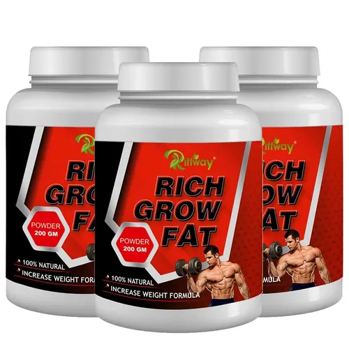 Riffway Rich Grow Fat,  0.44 lb  Unflavoured (Pack of 3)