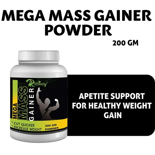 Riffway Mega Mass Gainer,  0.44 lb  Unflavoured