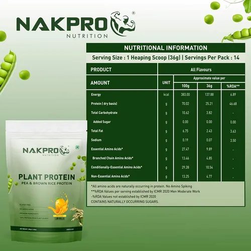 Nakpro Plant Protein,  1.1 lb  Mango