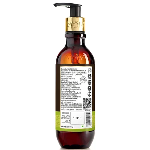 WOW Skin Science Apple Cider Vinegar Hair Conditioner,  250 ml  for Oily Hair