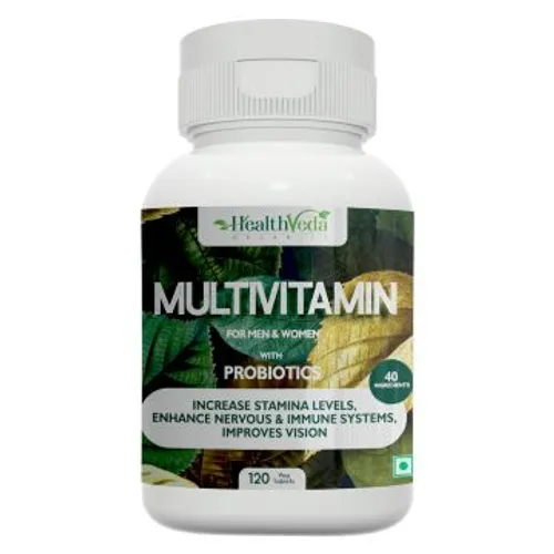 Multivitamin with Probiotics for Men & Women -120 Veg Tablets