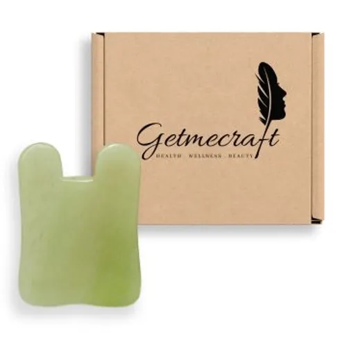 Green Jade Gua Sha Massage Tool (Rabbit Ear Shape) - 200gm