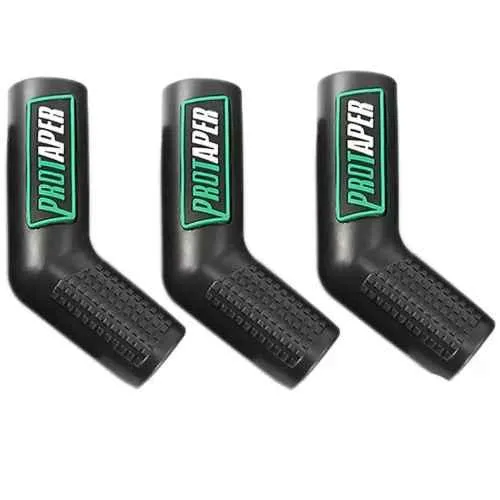 Znee Smart ZS-PRTGRR-03 Rubber Green & Black Motorcycle Gear Shift Lever Cover (Pack of 3)