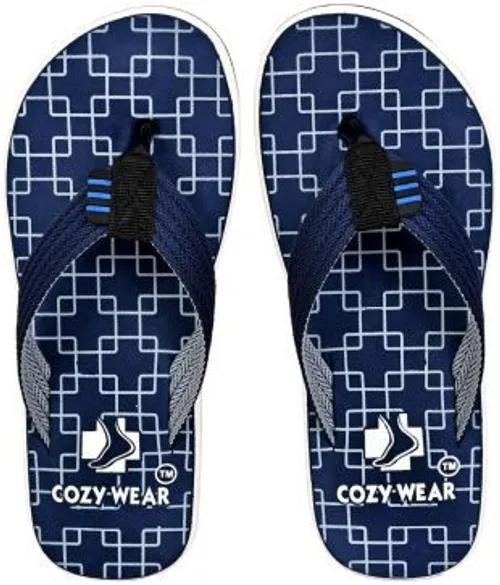 Cozy Wear - Blue Men's Thong Flip Flop