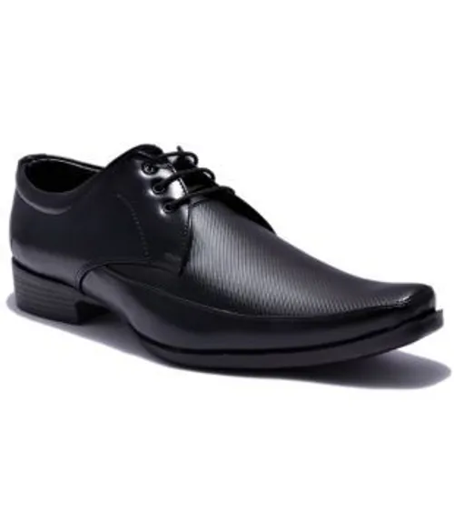 Sir Corbett - Black Men's Derby Formal Shoes