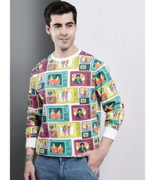 The Dry State - Multicolor Fleece Regular Fit Men's Sweatshirt ( Pack of 1 )
