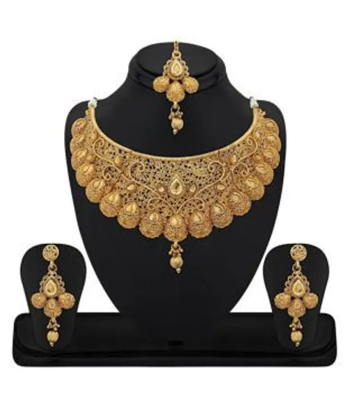 YouBella Gold Plated Alloy Combo of 2 Necklace Set for Women