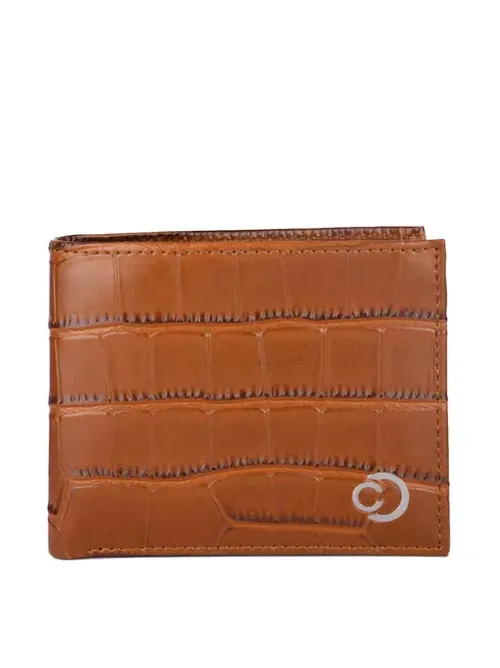 Caprese Tan Casual Faux Leather Bi-Fold Wallet for Men