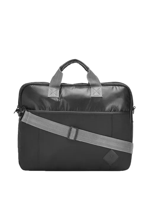 The Vertical Vortex Black Medium Messenger Bag